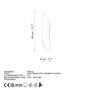 Opviq Flare - 15357 Lámpara de Pared de Metal Dorada